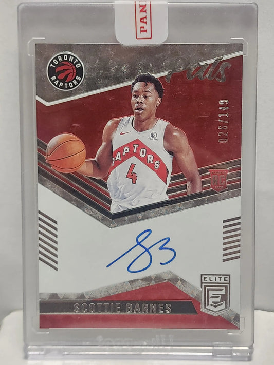 Scottie Barnes 2021 Panini Elite Rookie Pen Pals Auto #26/149 - Basketball Card Single