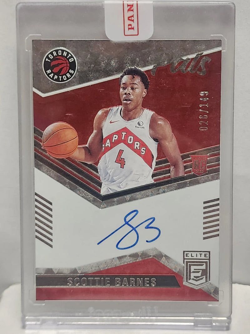 Scottie Barnes 2021 Panini Elite Rookie Pen Pals Auto #26/149 - Basketball Card Single