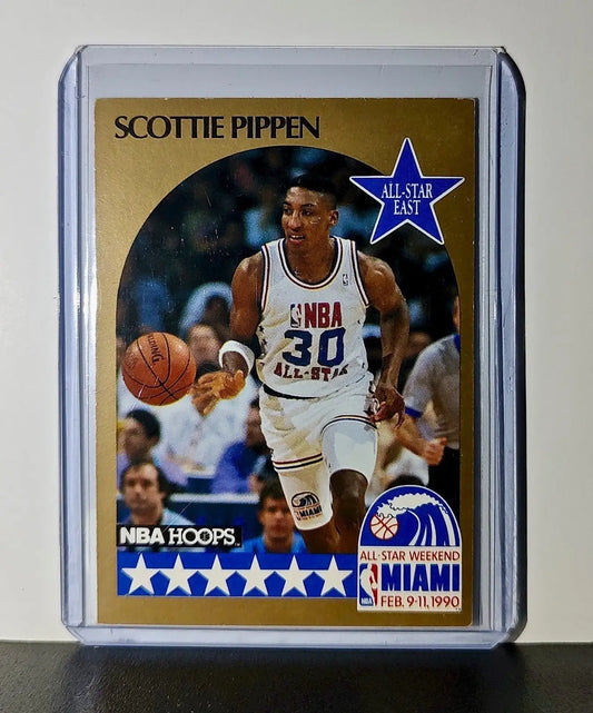 Scottie Pippen 1990 NBA Hoops NBA #9 Card Chicago Bulls - Basketball Card Single