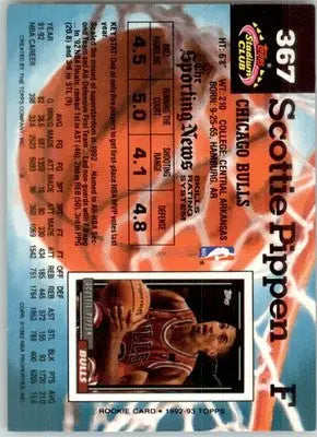 Scottie Pippen - 1992-93 Stadium Club - #367 - Basketball - Basketball Card Single