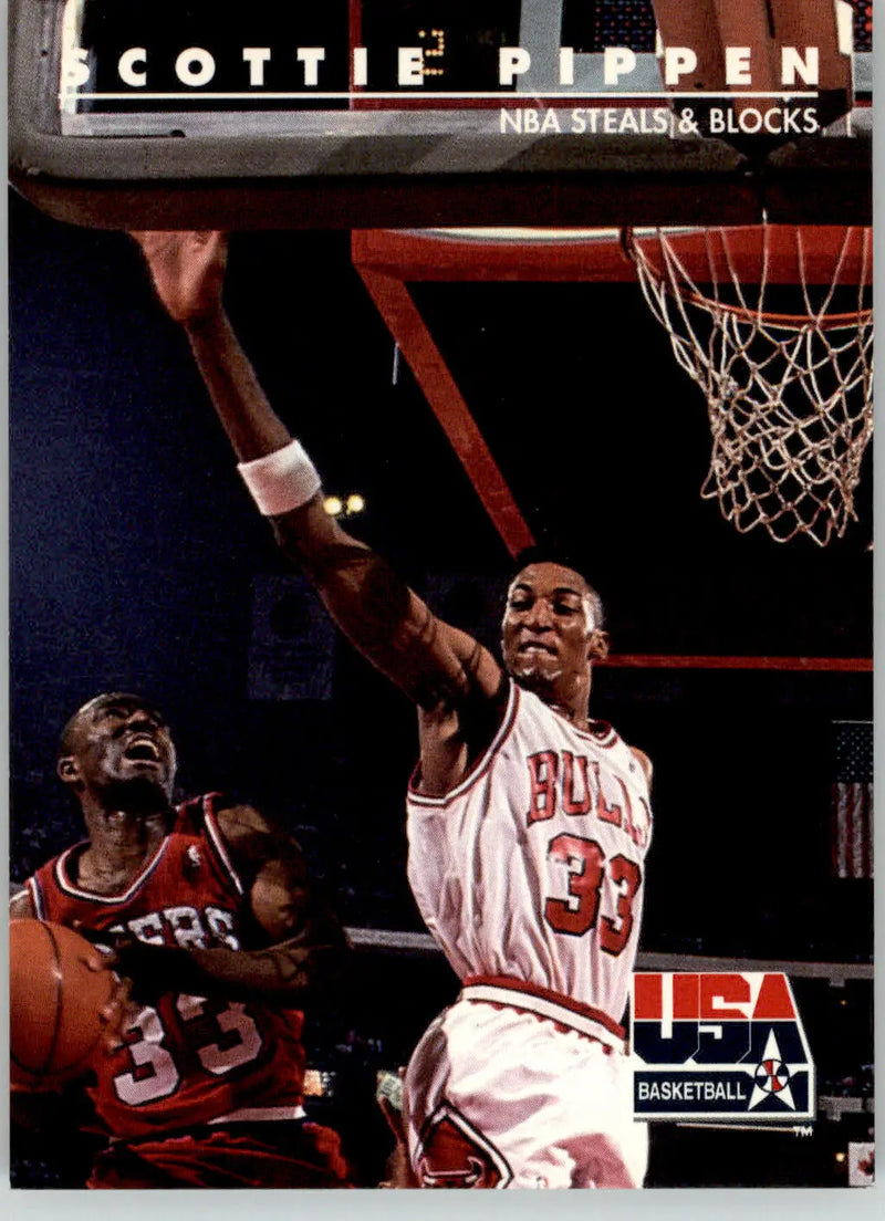 Scottie Pippen - 1992 SkyBox USA - #72 - Basketball - Basketball Card Single