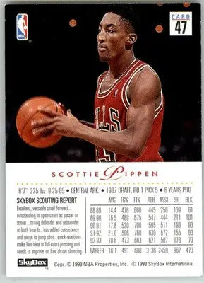 Scottie Pippen - 1993-94 SkyBox Premium - #47 - Basketball - Basketball Card Single
