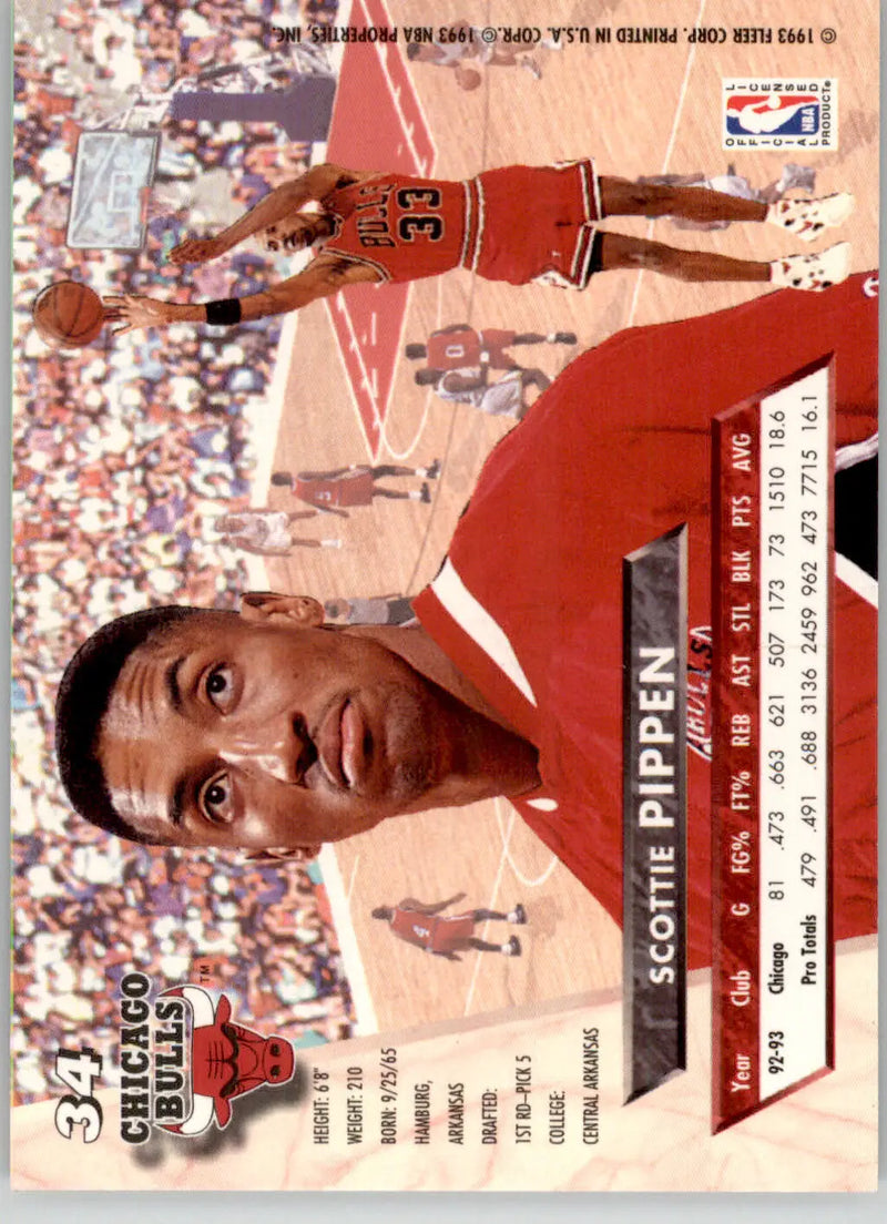 Scottie Pippen - 1993-94 Ultra - #34 - Basketball - Basketball Card Single