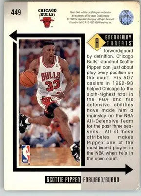Scottie Pippen - 1993-94 Upper Deck - #449 - Basketball - Basketball Card Single
