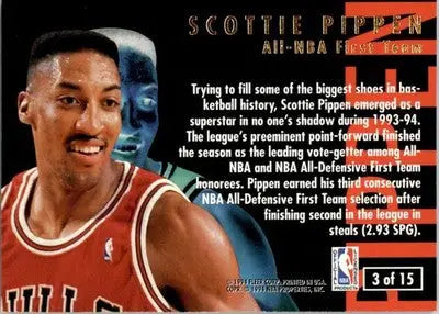 Scottie Pippen - 1994-95 Ultra - #3 - All-NBA Basketball - Basketball Card Single