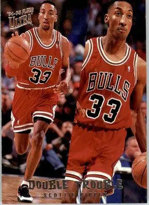 Scottie Pippen - 1994-95 Ultra - #7 - Double Trouble Basketball - Basketball Card Single