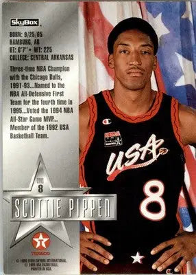 Scottie Pippen - 1996 SkyBox Texaco USA - #8 - Basketball