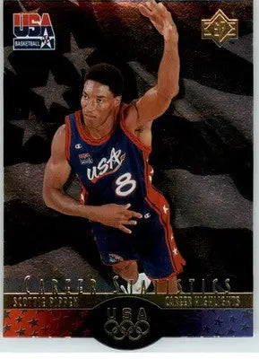 Scottie Pippen - 1996 Upper Deck USA - #S7 - SP Career Statistics Basketball - Basketball Card Single