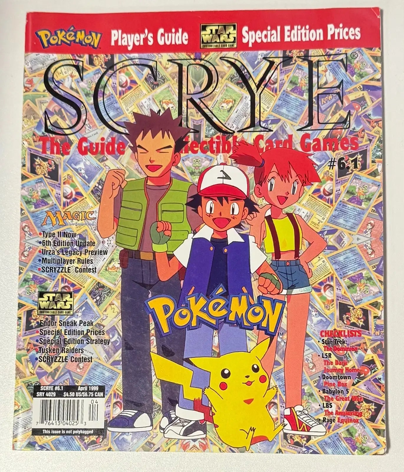 SCRYE #6.1 Magic the Gathering Pokemon Star Wars - Other