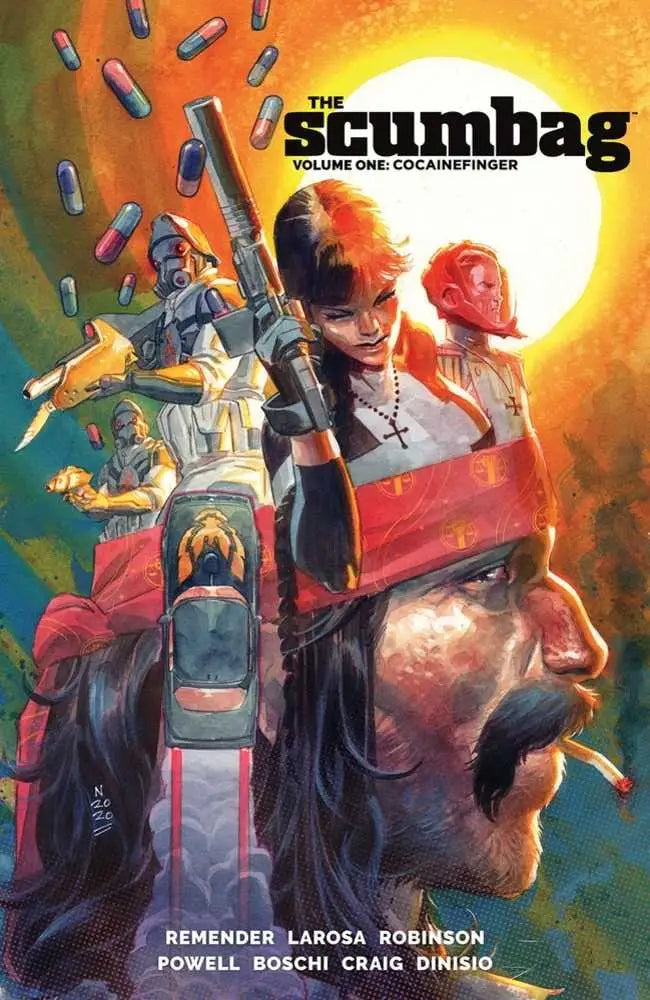 Comic book cover of Scumbag TPB Volume 01 showing eye-catching artwork