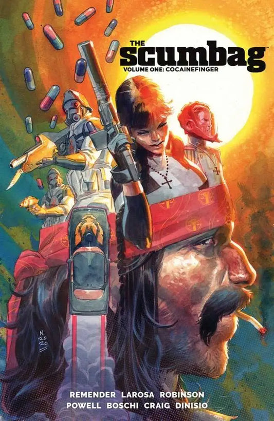 Comic book cover of Scumbag TPB Volume 01 showing eye-catching artwork