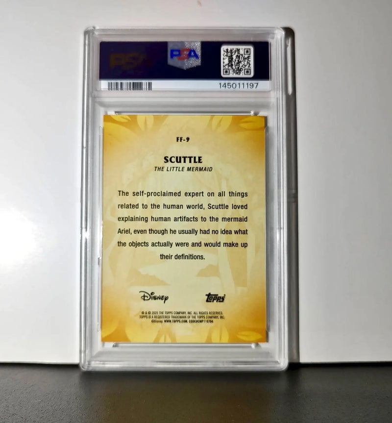 Scuttle 2025 Topps Disney #FF-9 Furry Friends Card The Little Mermaid PSA 9 MT - Non-Sports Card Single