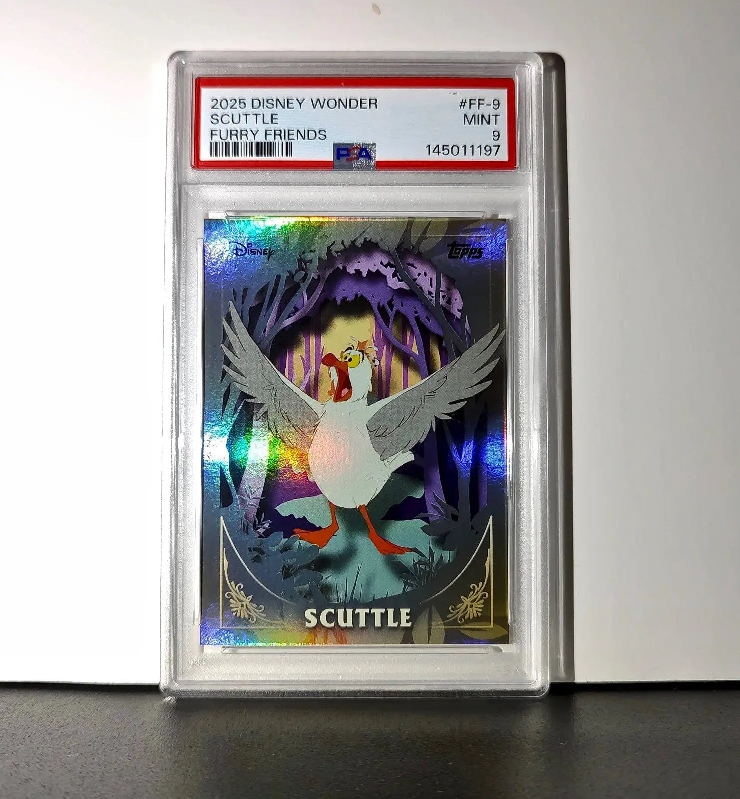Scuttle 2025 Topps Disney #FF-9 Furry Friends Card The Little Mermaid PSA 9 MT - Non-Sports Card Single