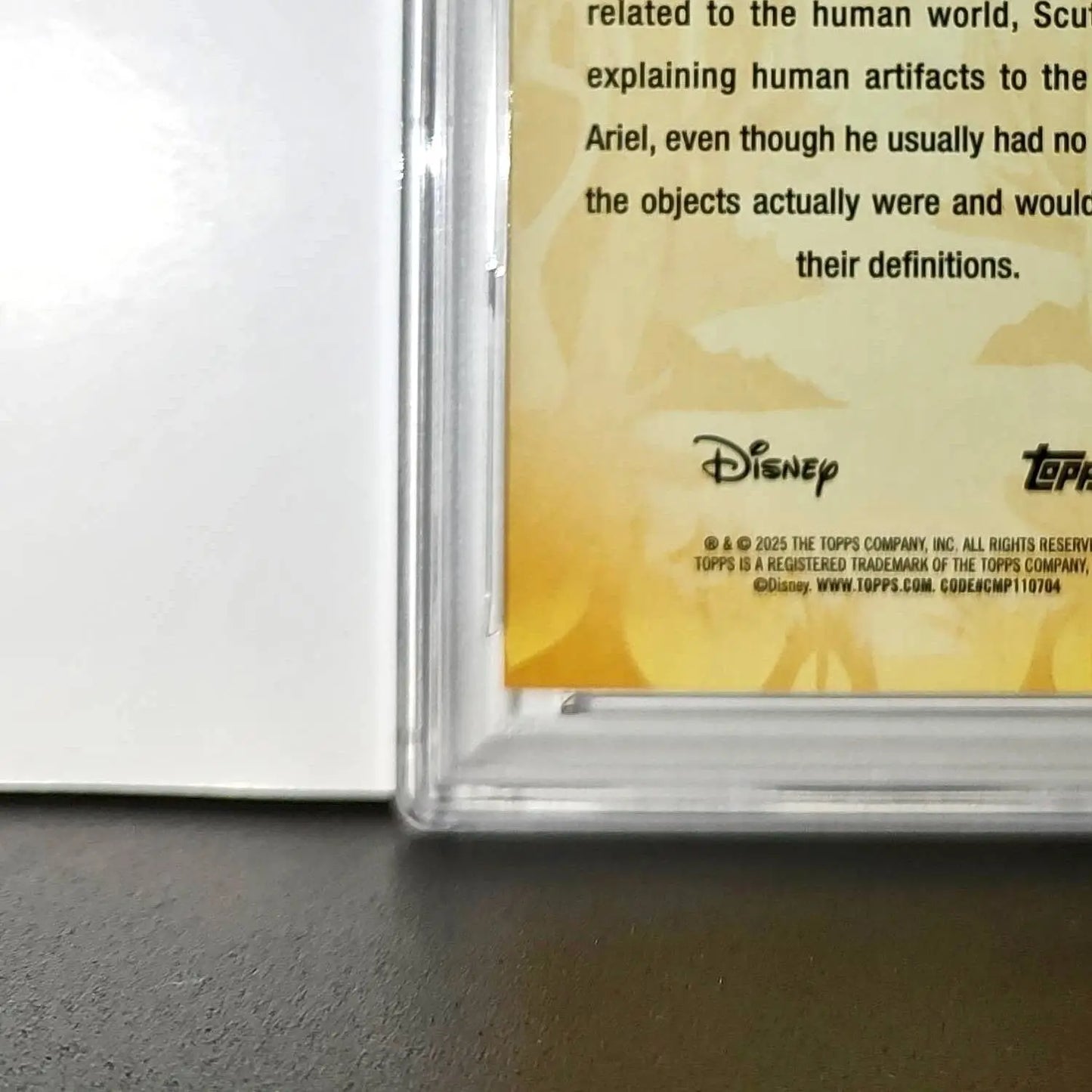 Scuttle 2025 Topps Disney #FF-9 Furry Friends Card The Little Mermaid PSA 9 MT - Non-Sports Card Single