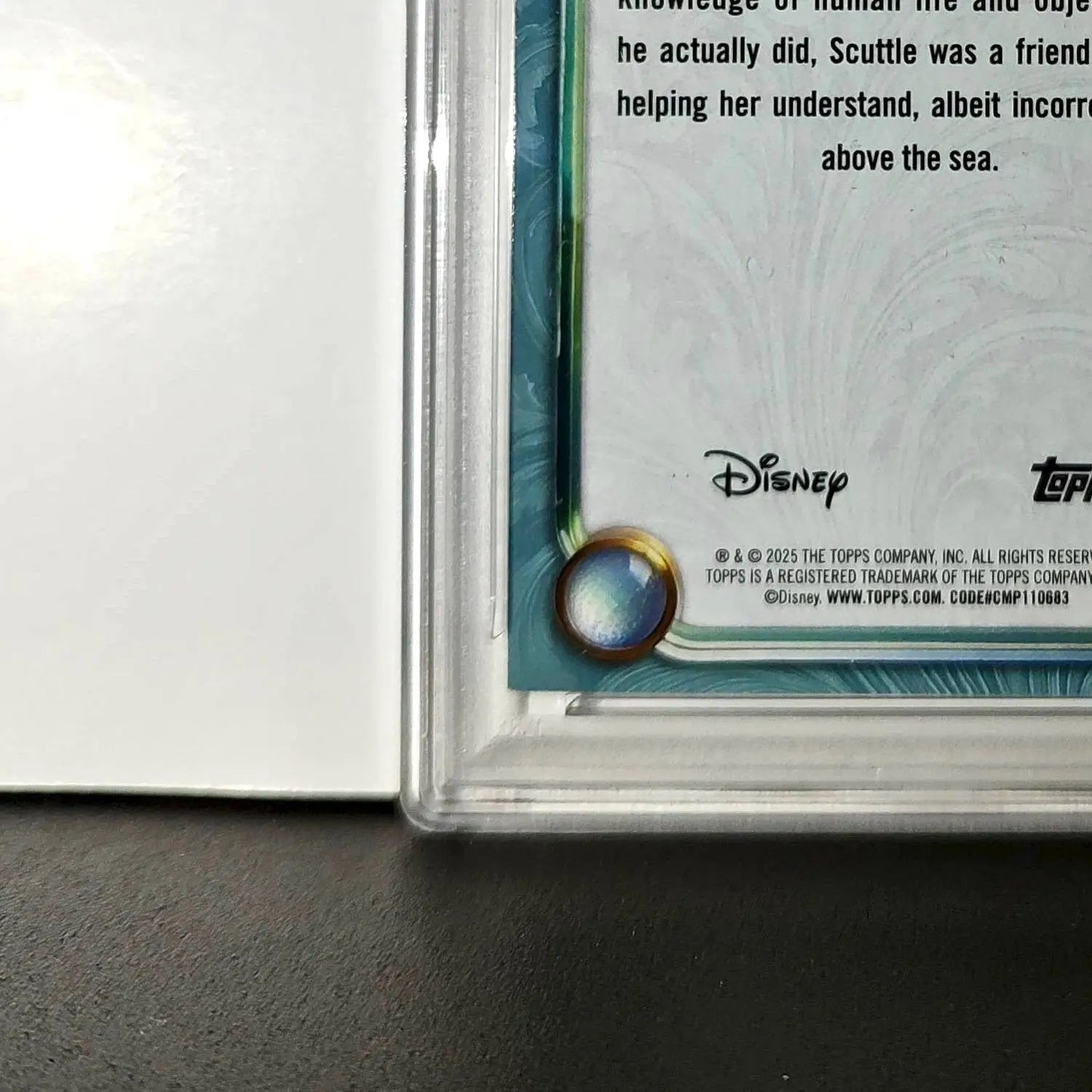 Scuttle 2025 Topps Disney Wonder #123 Diamond Card The Little Mermaid PSA 8 - Non-Sports Card Single