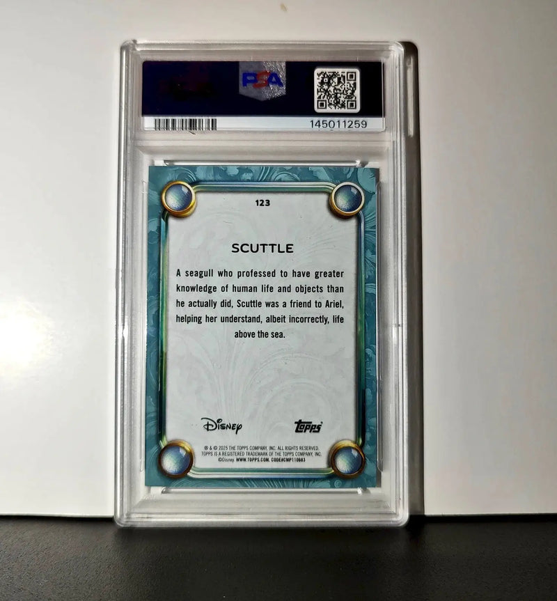 Scuttle 2025 Topps Disney Wonder #123 Diamond Card The Little Mermaid PSA 8 - Non-Sports Card Single