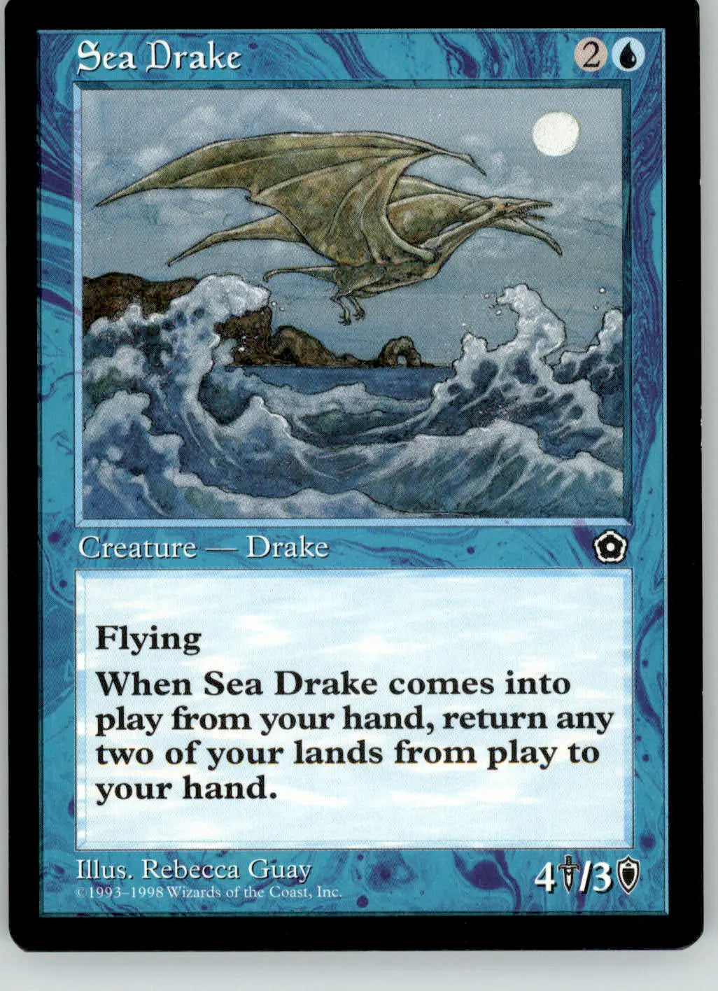 Sea Drake - Portal Second Age - MP Magic: The Gathering - Magic Card Single