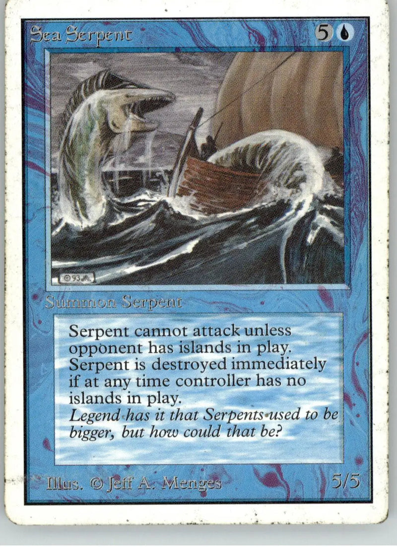 Sea Serpent - Unlimited Edition - HP Magic: The Gathering - Magic Card Single