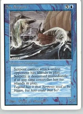 Sea Serpent - Unlimited Edition - LP Magic: The Gathering - Magic Card Single
