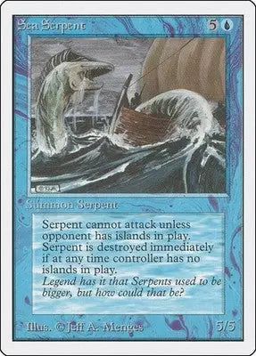 Sea Serpent - Unlimited Edition - LP Magic: The Gathering - Magic Card Single