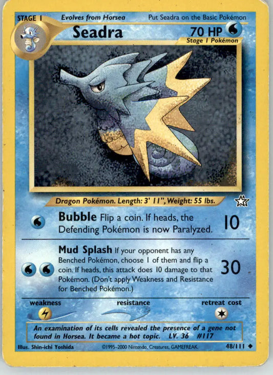 Seadra - Neo Genesis - 48/111 - Unlimited HP Pokemon - Pokémon Card Single