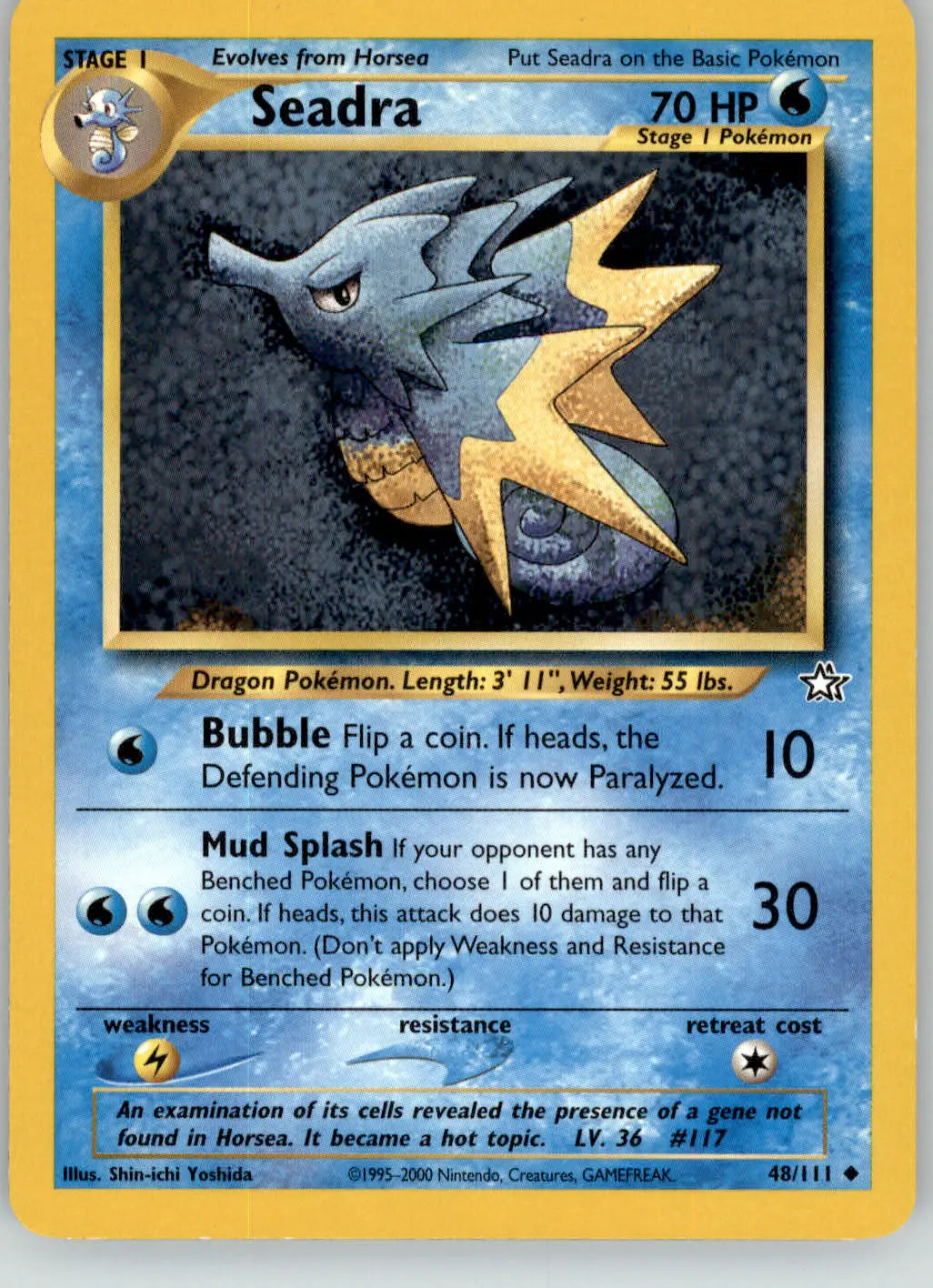 Seadra - Neo Genesis - 48/111 - Unlimited LP Pokemon - Pokémon Card Single