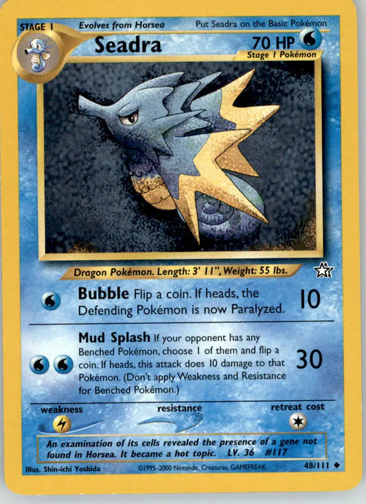Seadra - Neo Genesis - 48/111 - Unlimited LP Pokemon - Pokémon Card Single