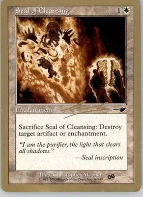 Seal of Cleansing - 2000 Tom van de Logt World Championship Decks - MP Magic