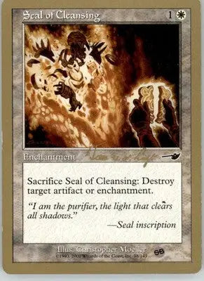 Seal of Cleansing - 2000 Tom van de Logt World Championship Decks - MP Magic - Magic Card Single