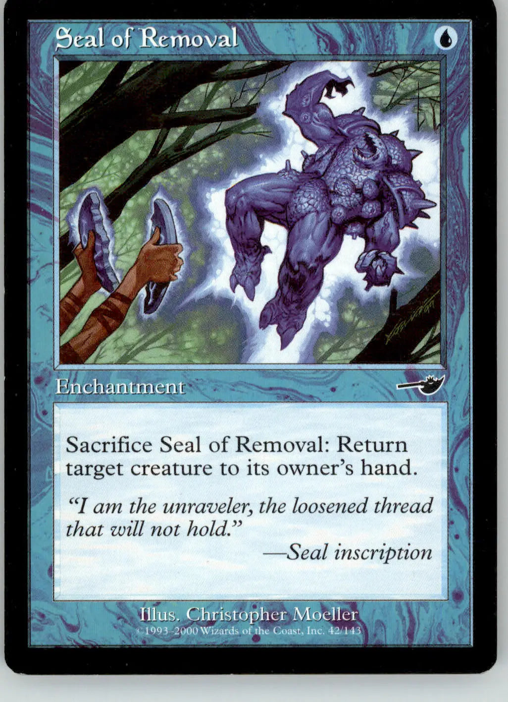 Seal of Removal - Nemesis - 42 - MP Magic: The Gathering - Magic Card Single