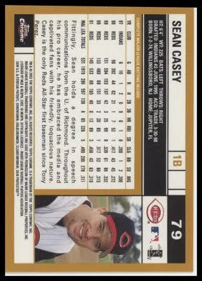 Sean Casey 2002 Topps Chrome #79 Cincinnati Reds - Baseball Card Single