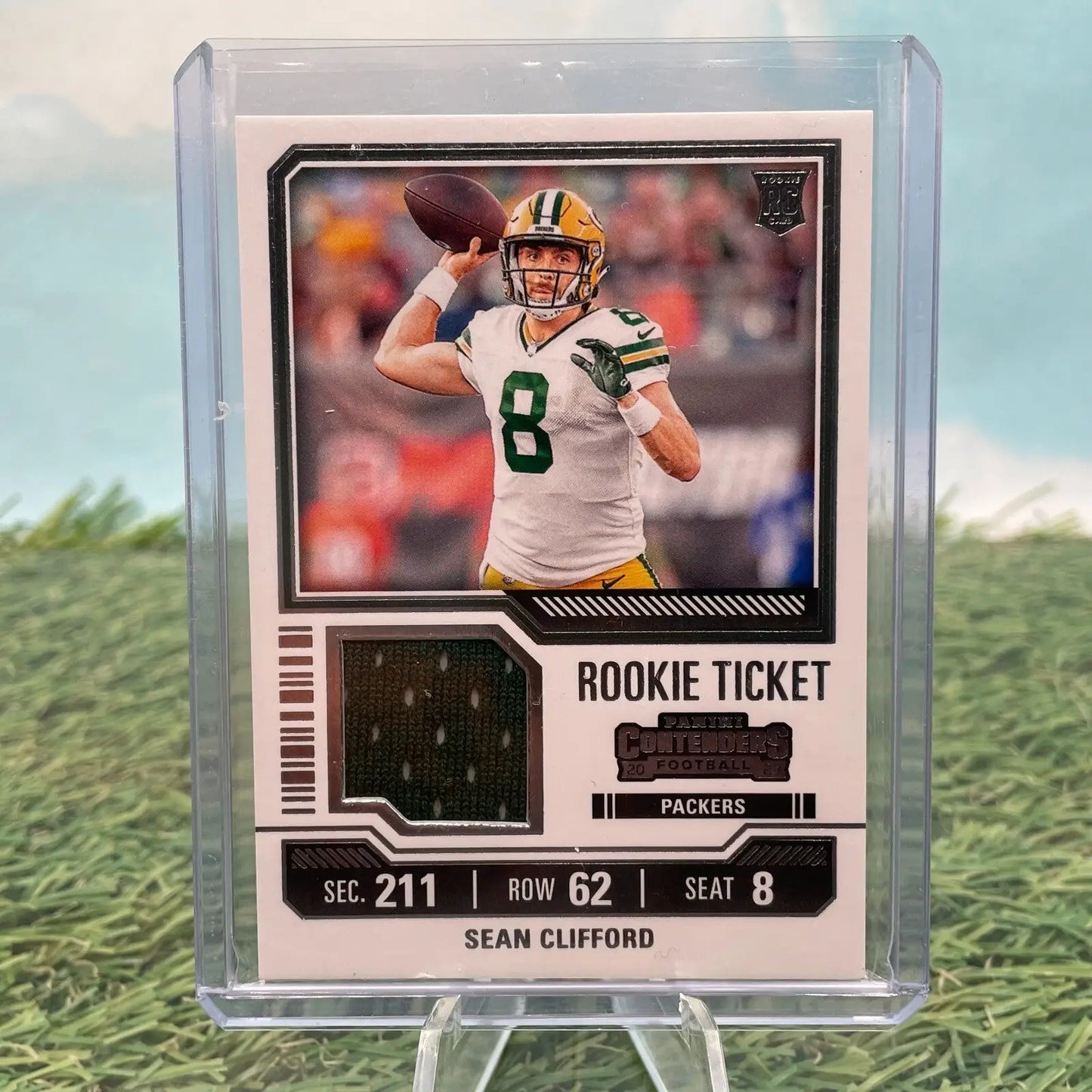 Sean Clifford -2023 Panini Contenders- (RC) Rookie Ticket Patch Relic -#TS31 - Football Card Single