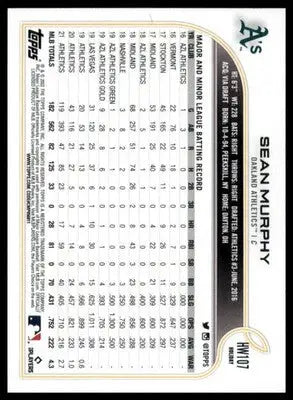 Sean Murphy 2022 Topps Holiday Metallic #HW107 Oakland Athletics - Baseball Card Single