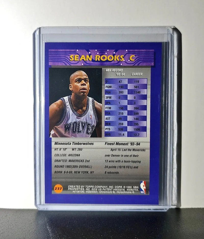 Sean Rooks 1994-95 Topps Finest #237 Basketball Card
