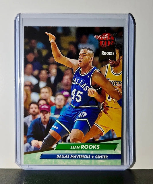Sean Rooks Rookie 1992-93 Fleer Ultra NBA #249 Card Dallas Mavericks - Basketball Card Single