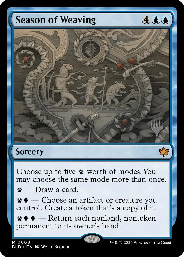 Season of Weaving (Promo Pack) [Bloomburrow Promos] - Magic Card Single