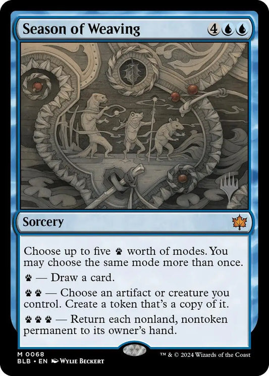 Season of Weaving (Promo Pack) [Bloomburrow Promos] - Magic Card Single