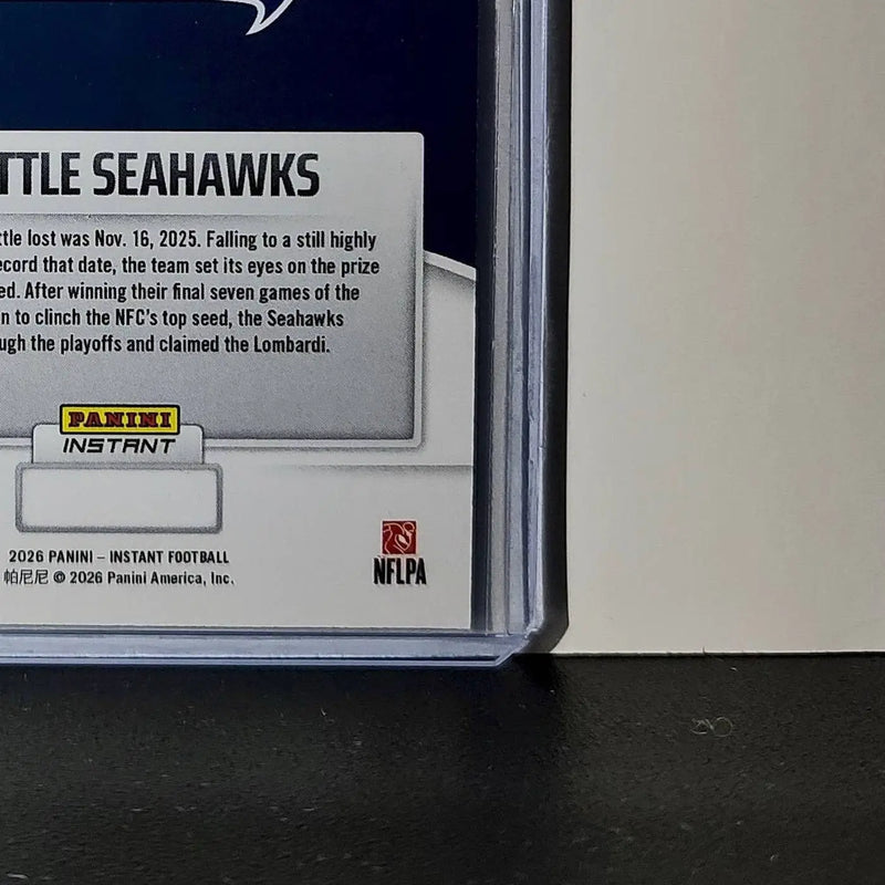 Seattle Seahawks 2026 Panini NFL Super Bowl LIX Champions #1 Football Card - Football Card Single