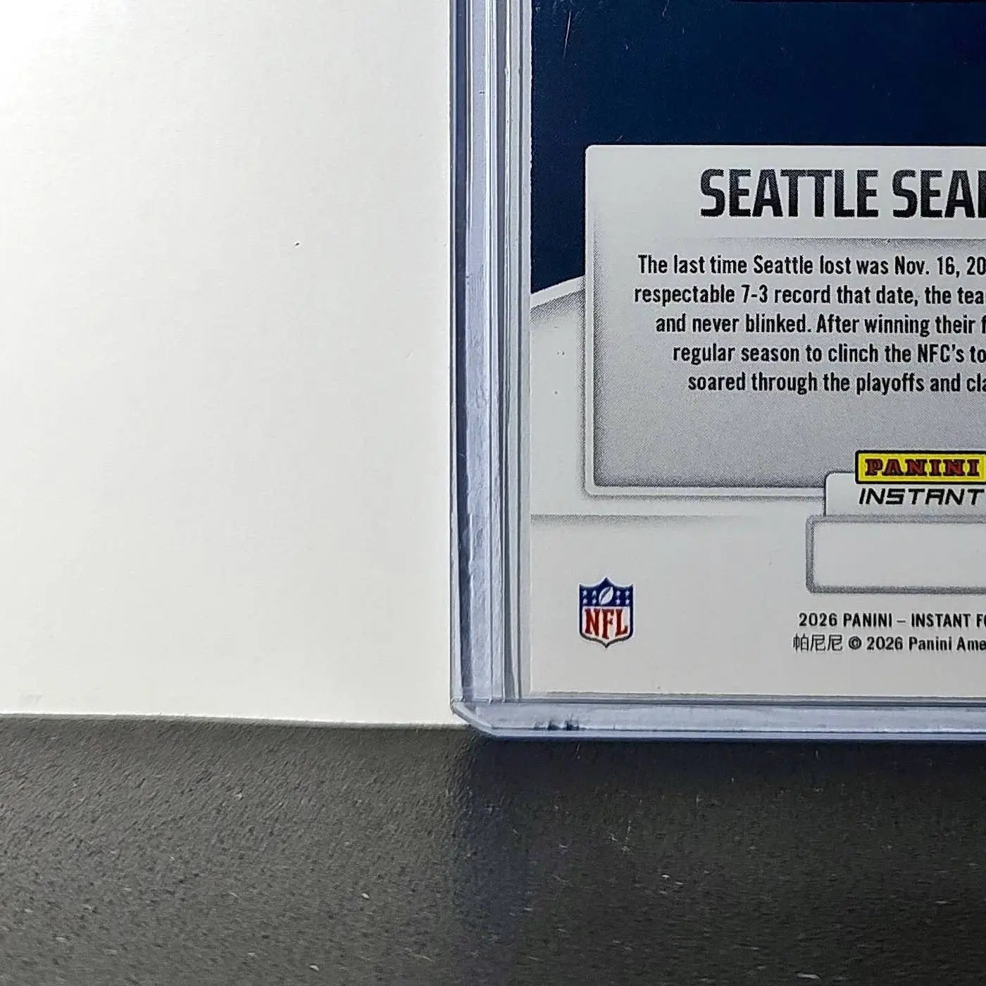 Seattle Seahawks 2026 Panini NFL Super Bowl LIX Champions #1 Football Card - Football Card Single