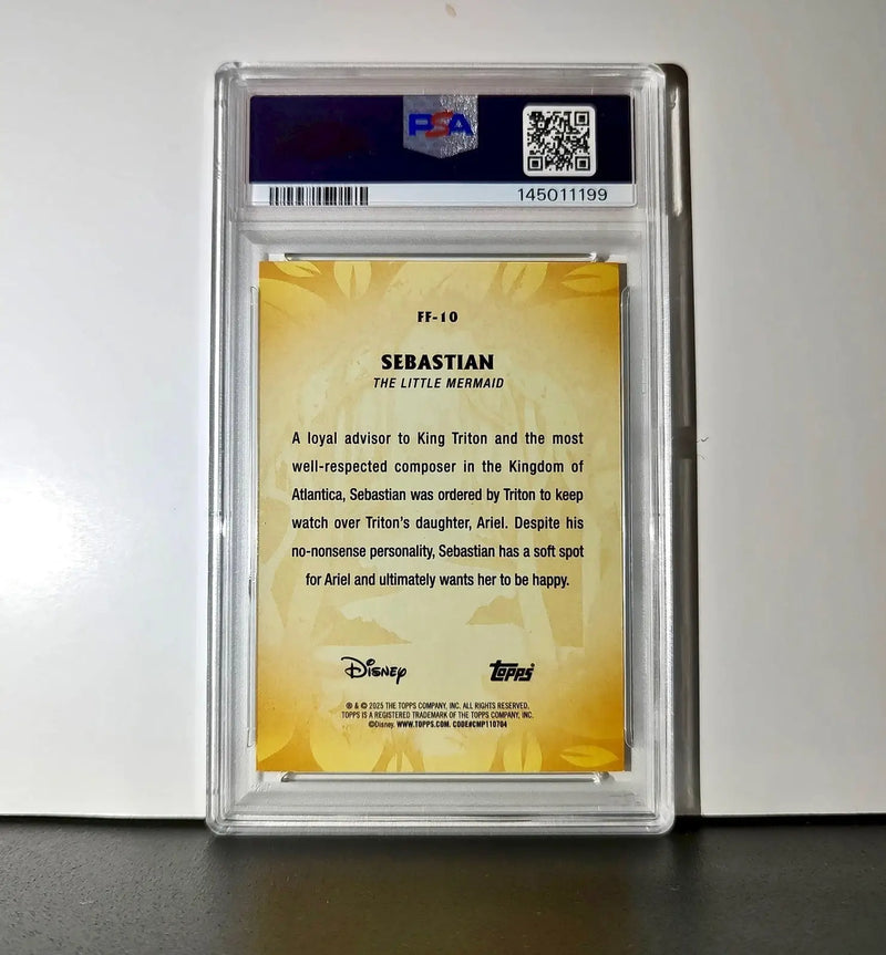 Sebastian 2025 Topps Disney #FF-10 Furry Friends Card The Little Mermaid PSA 9 - Non-Sports Card Single