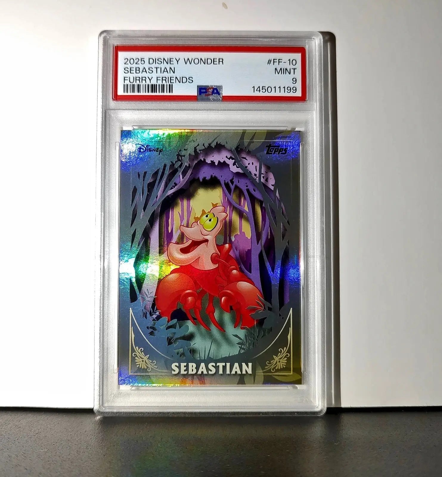 Sebastian 2025 Topps Disney #FF-10 Furry Friends Card The Little Mermaid PSA 9 - Non-Sports Card Single