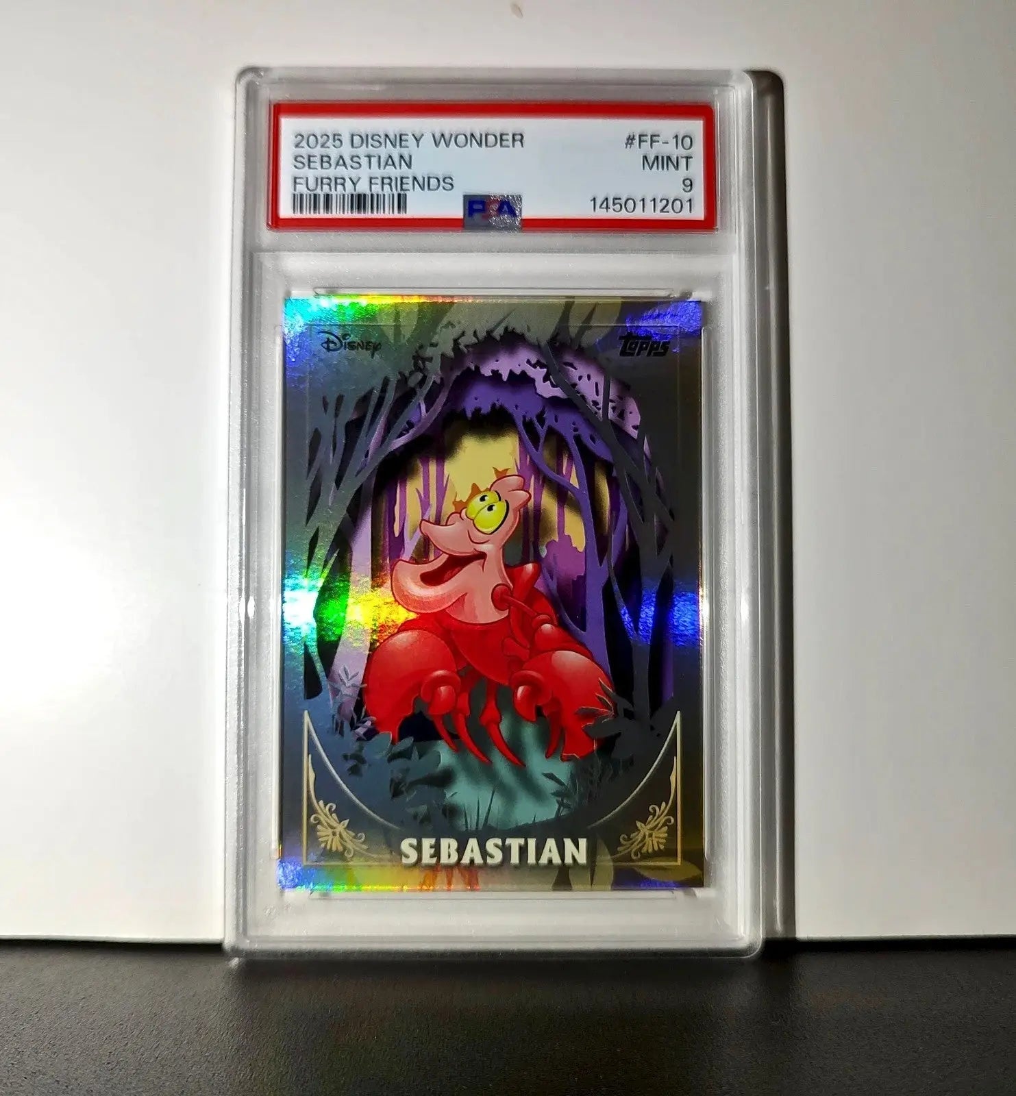 Sebastian 2025 Topps Disney #FF-10 Furry Friends Card The Little Mermaid PSA 9 - Non-Sports Card Single