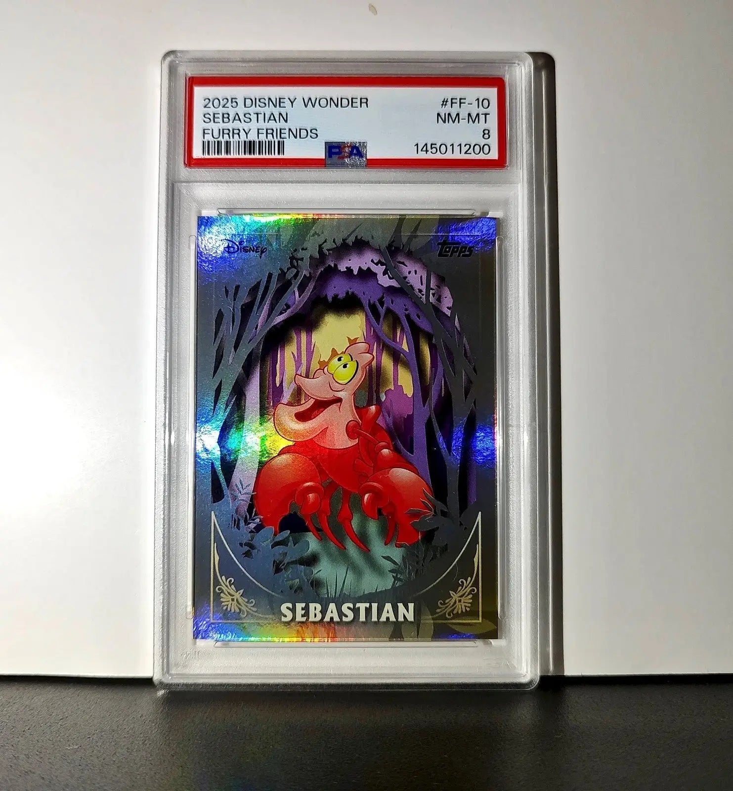 Sebastian 2025 Topps Disney #FF-10 Furry Friends Card The Little Mermaid PSA 8 - Non-Sports Card Single