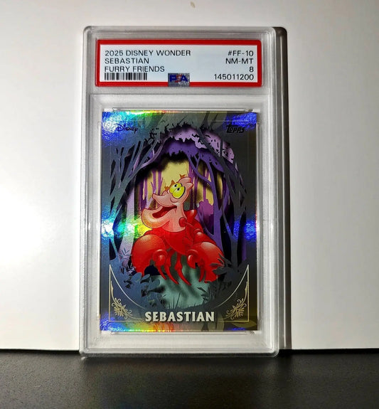 Sebastian 2025 Topps Disney #FF-10 Furry Friends Card The Little Mermaid PSA 8 - Non-Sports Card Single