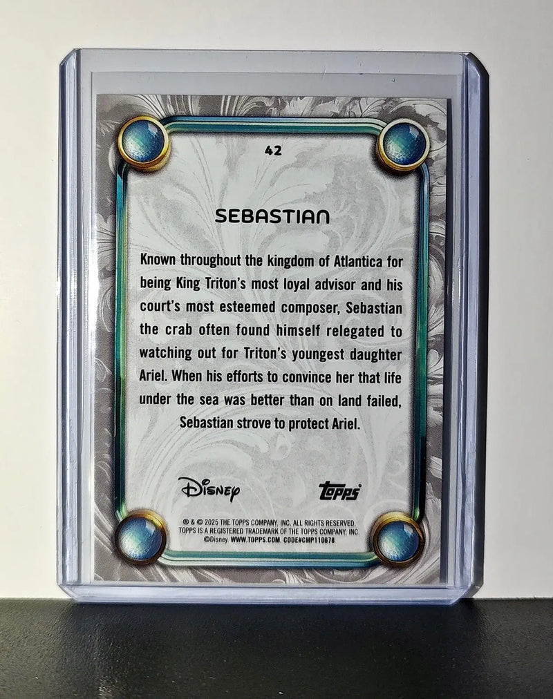 Sebastian 2025 Topps Disney Wonder #42 Card The Little Mermaid
