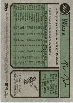Seby Zavala - 2023 Topps Heritage - #596 - Baseball - Baseball Card Single