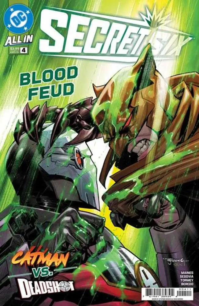 Secret Six comic book cover illustrated by Stephen Segovia for Secret Six #4