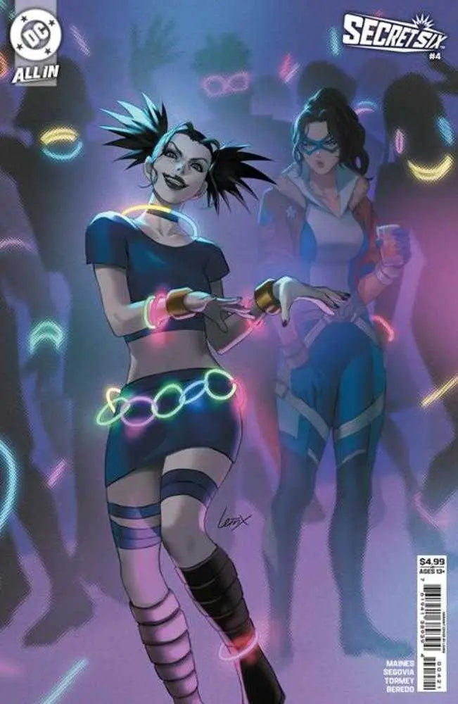 Comic book cover of Secret Six #4 Cover B Lesley Leirix Li Card Stock Variant