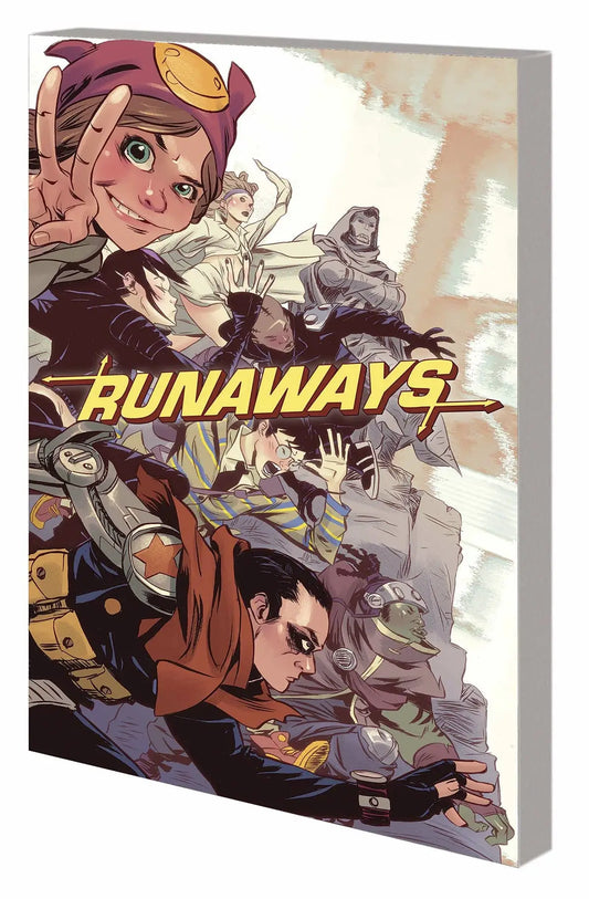 Runaways comic book from SECRET WARS BATTLEWORLD RUNAWAYS TP series displayed on a white background