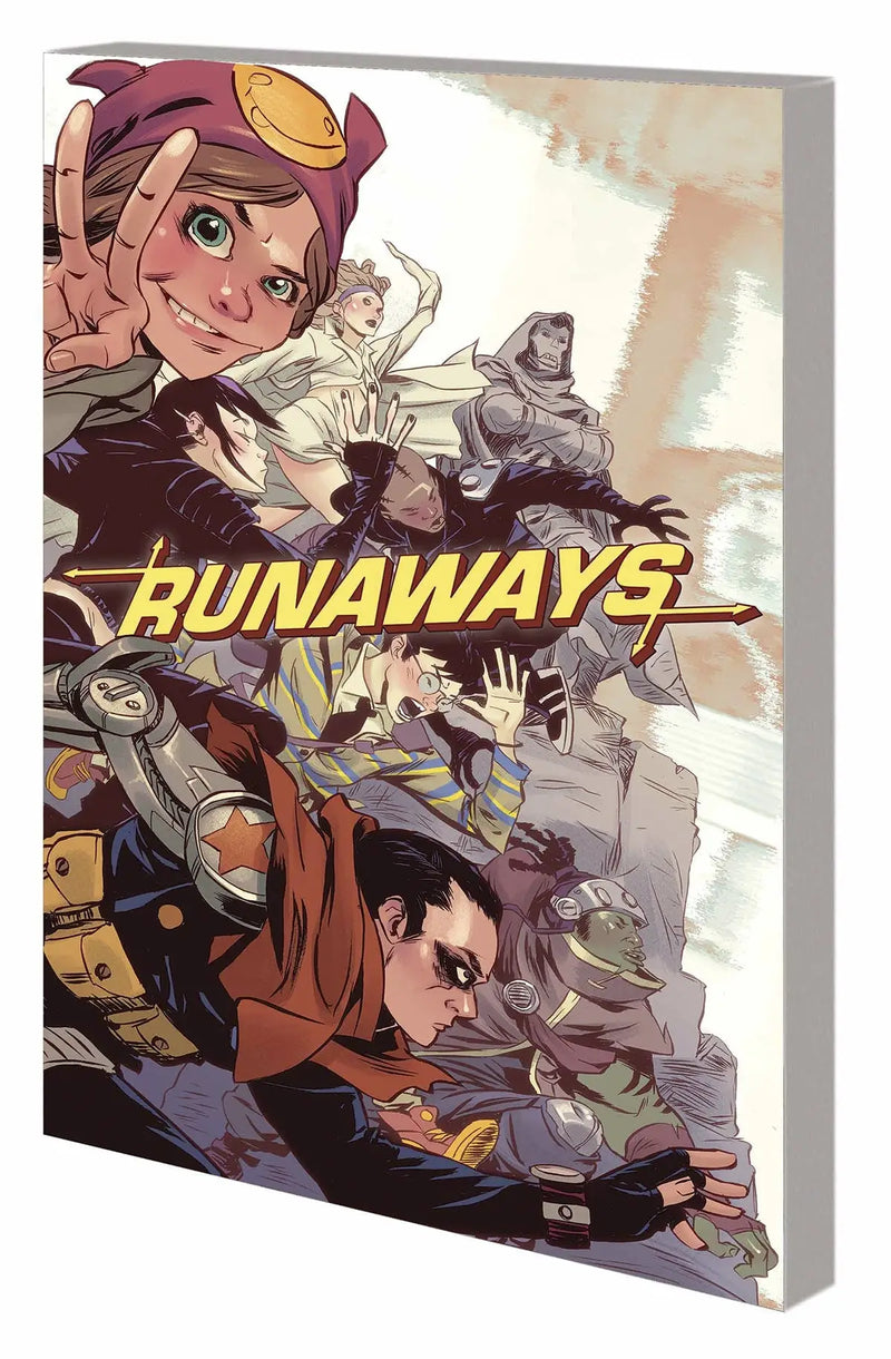 Runaways comic book from SECRET WARS BATTLEWORLD RUNAWAYS TP series displayed on a white background